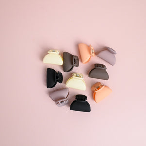 Nude Petite Hair Claw Clips