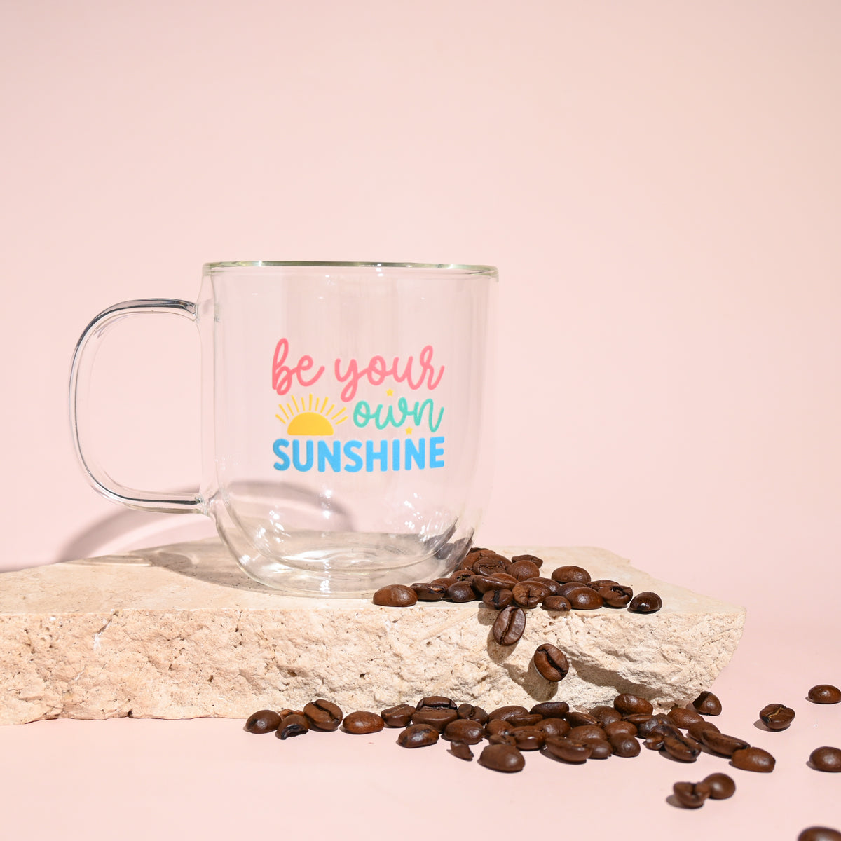 Affirmation Double Wall Glass Mug
