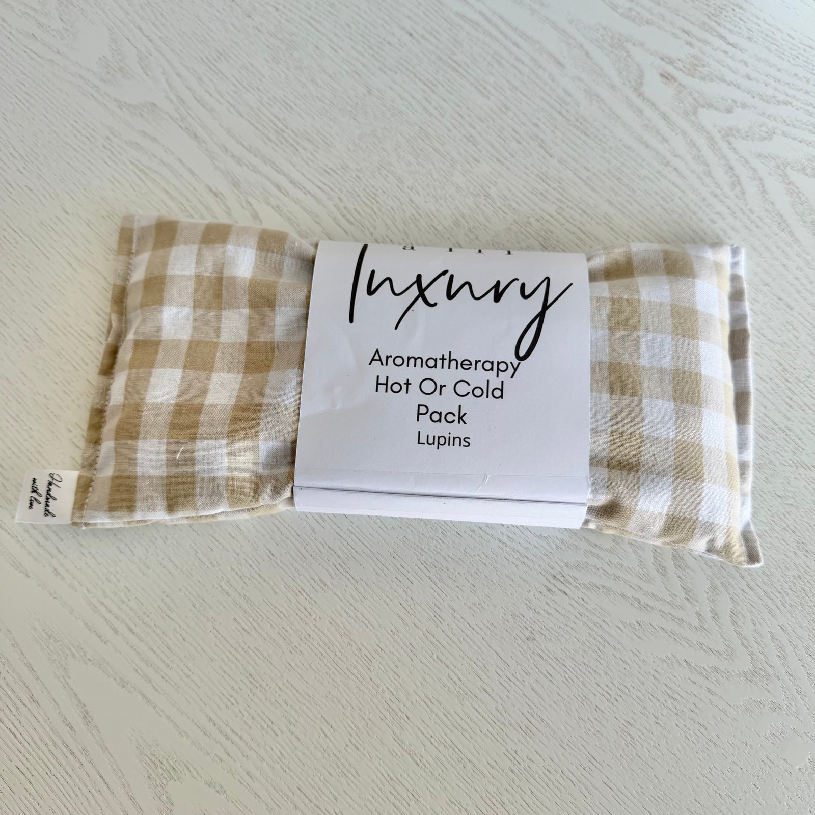 Lupin Heat Pack Gingham Beige