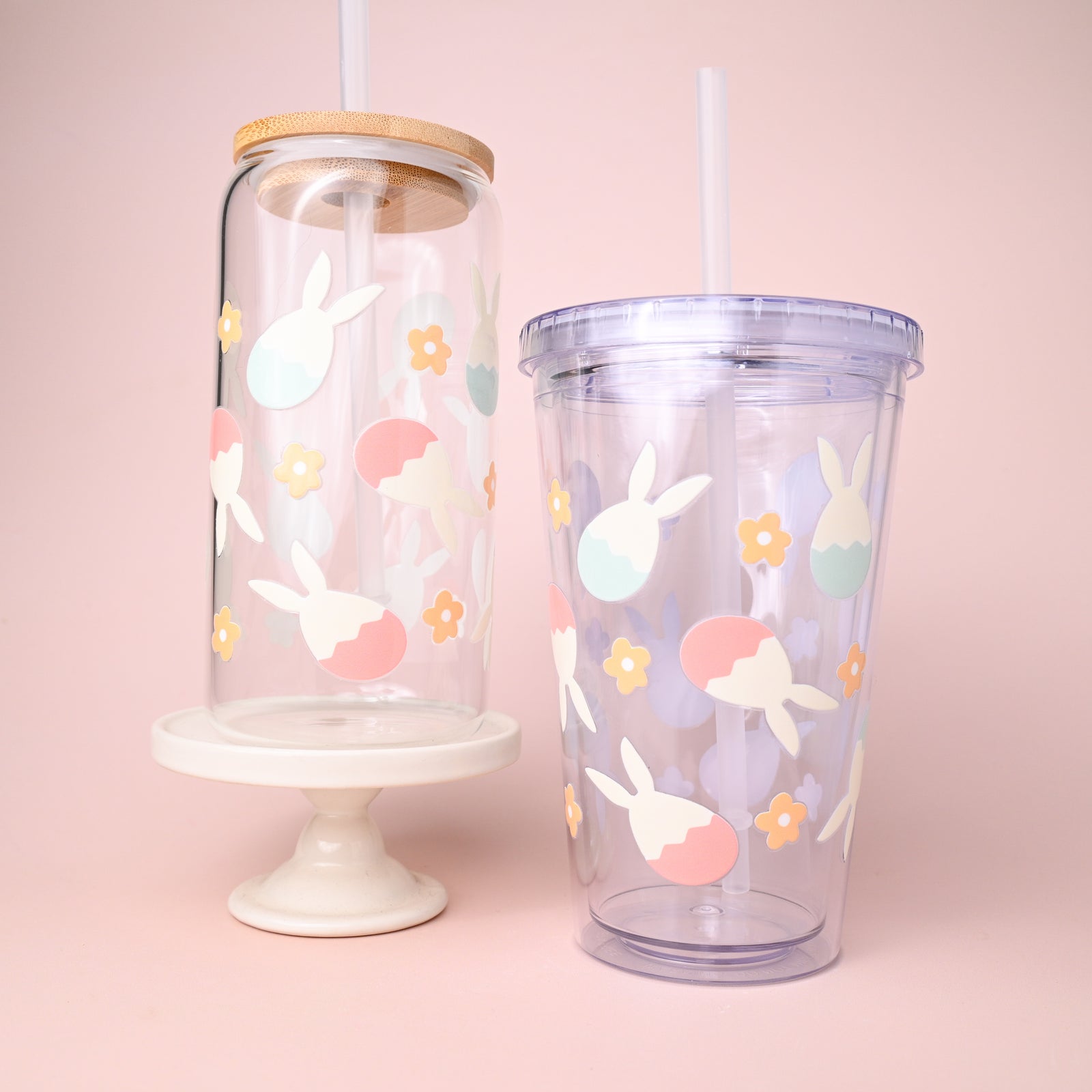 Pastel Eggs Plastic or Glass Tumbler