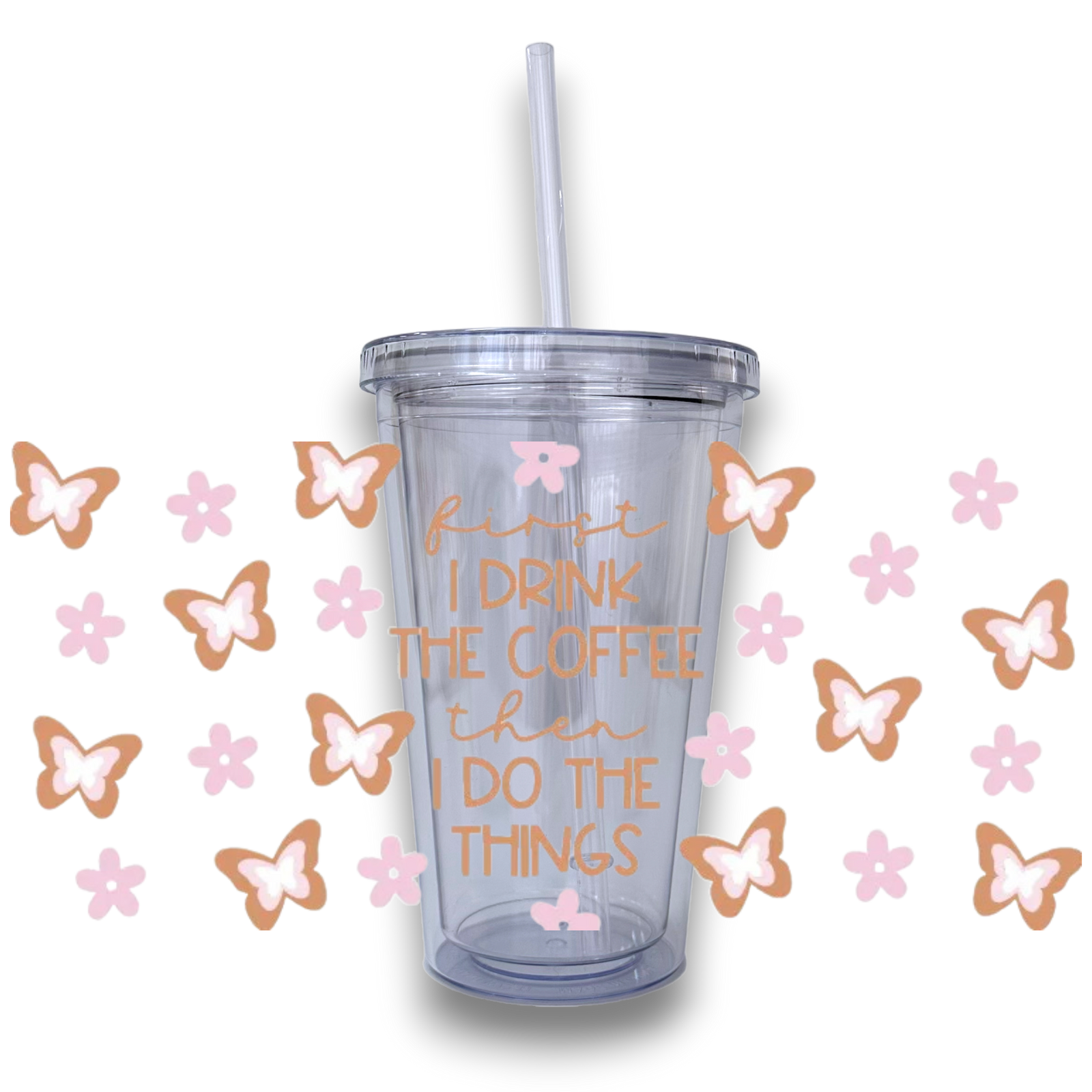 Coffee Addicts Glass or Plastic Tumbler - A Lil Luxury
