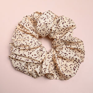 Off White Thick Hair Scrunchie - A Lil Luxury