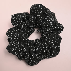 Black Speckle Thick Hair Scrunchie - A Lil Luxury