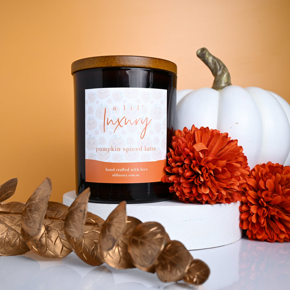 Pumpkin Spiced Latte Candle Jar by A Lil Luxury