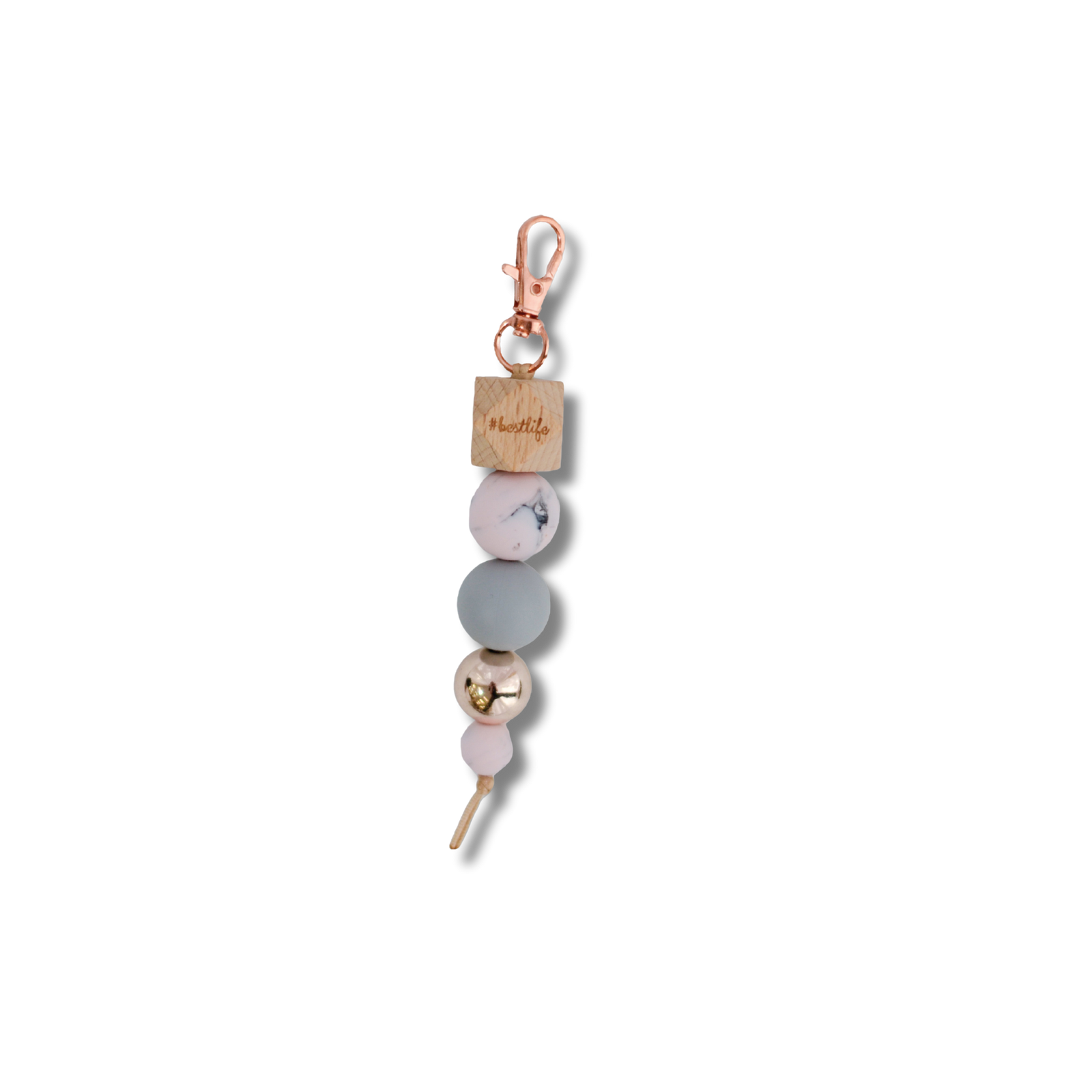 pink marble mumlife keyring - a lil luxury