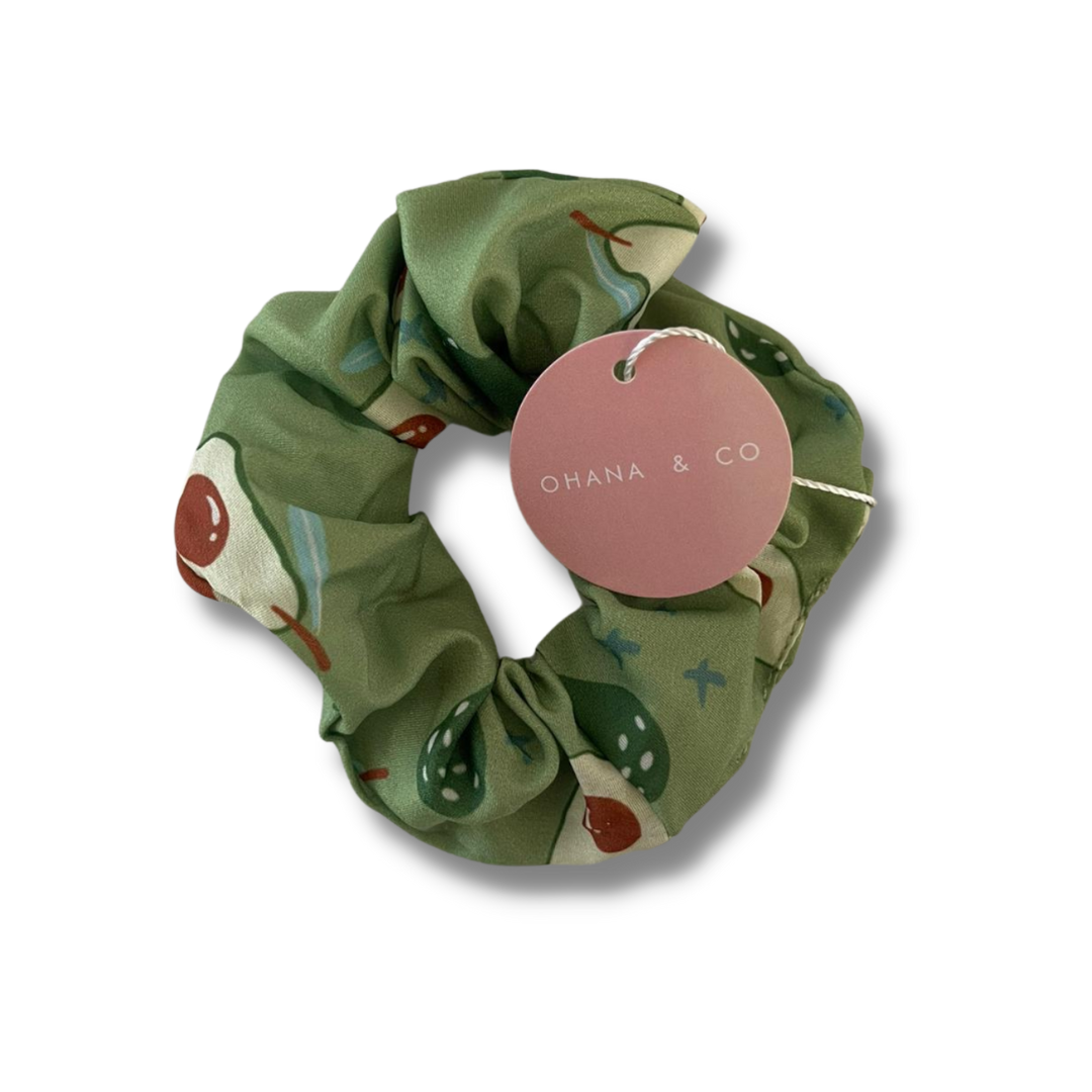 Childrens Avocado Hair Scrunchie - A Lil Luxury