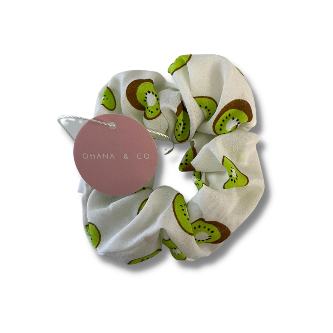 Childrens Kiwi Fruit Hair Scrunchie - A Lil Luxury