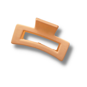Orange Rectangle Mini Hair Clip - A Lil Luxury