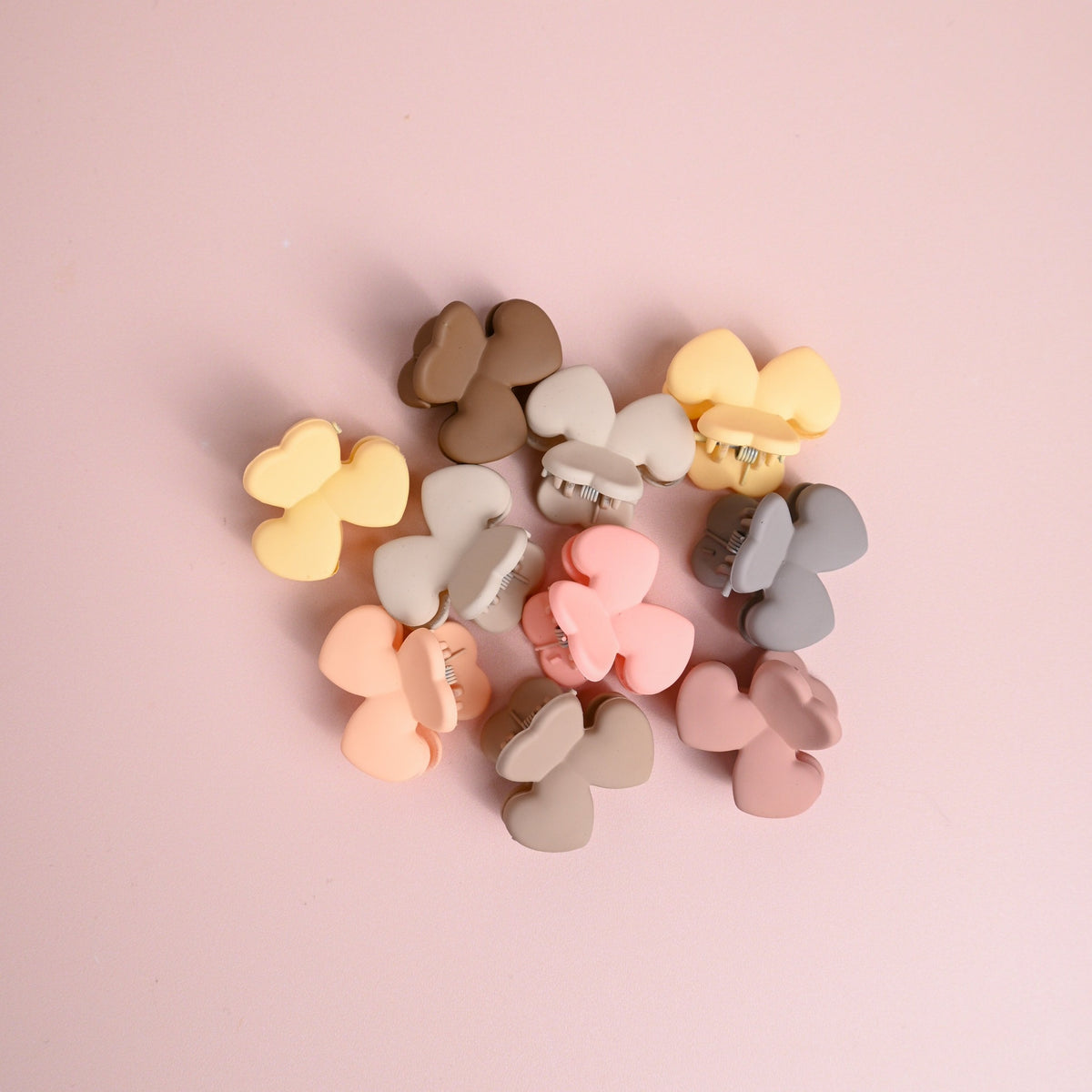 Neutral Petite Hair Claw Clips