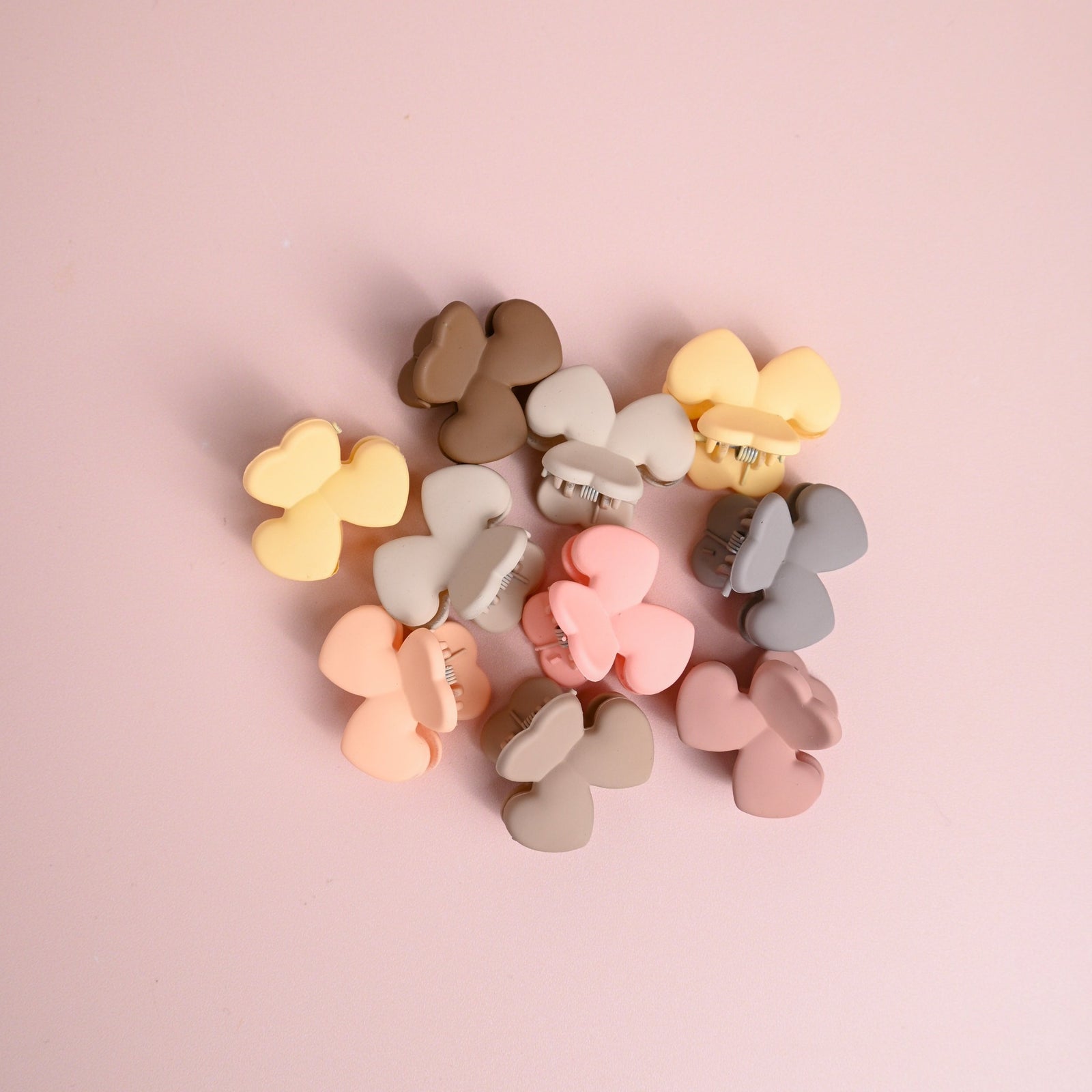 Neutral Petite Hair Claw Clips