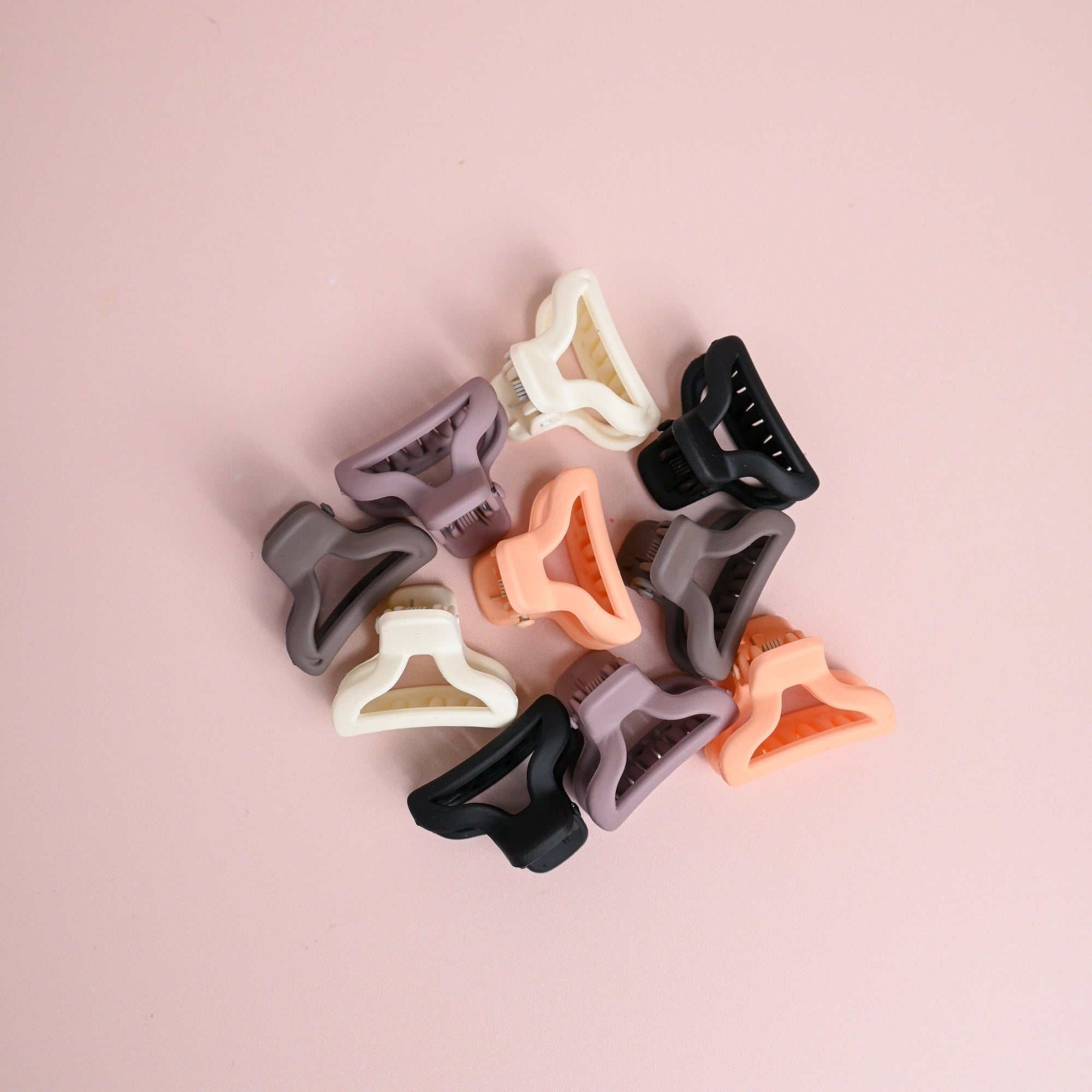 Nude Petite Hair Claw Clips