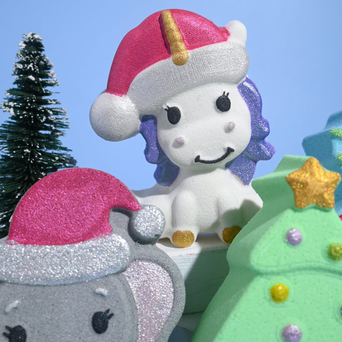 Christmas Unicorn Bath Bomb