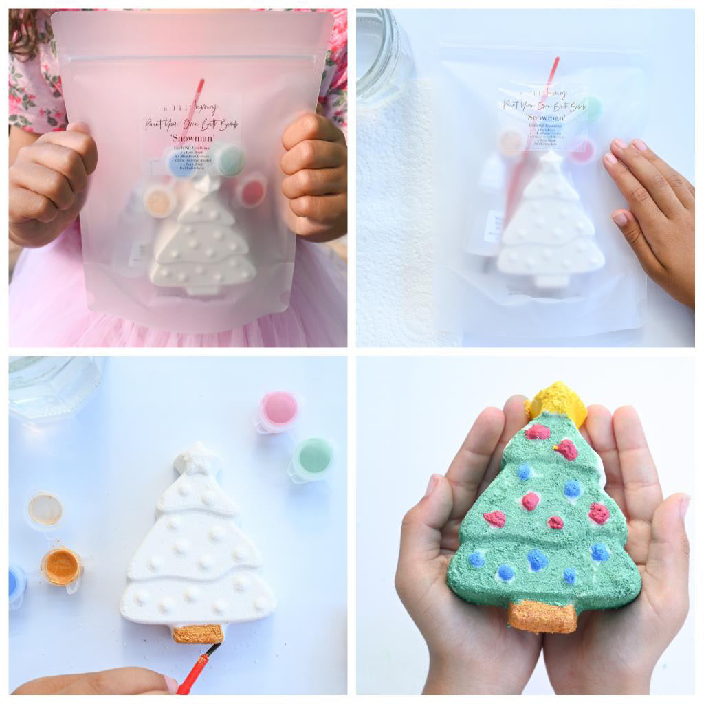 Christmas Paint Your Own Bath Bomb Kit