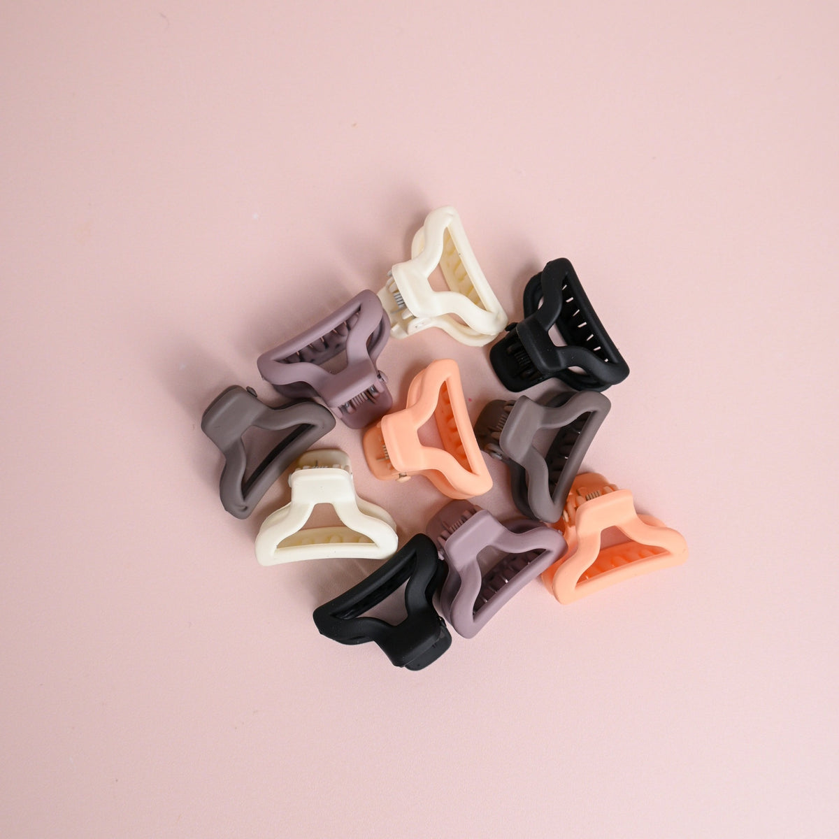 Nude Petite Hair Claw Clips