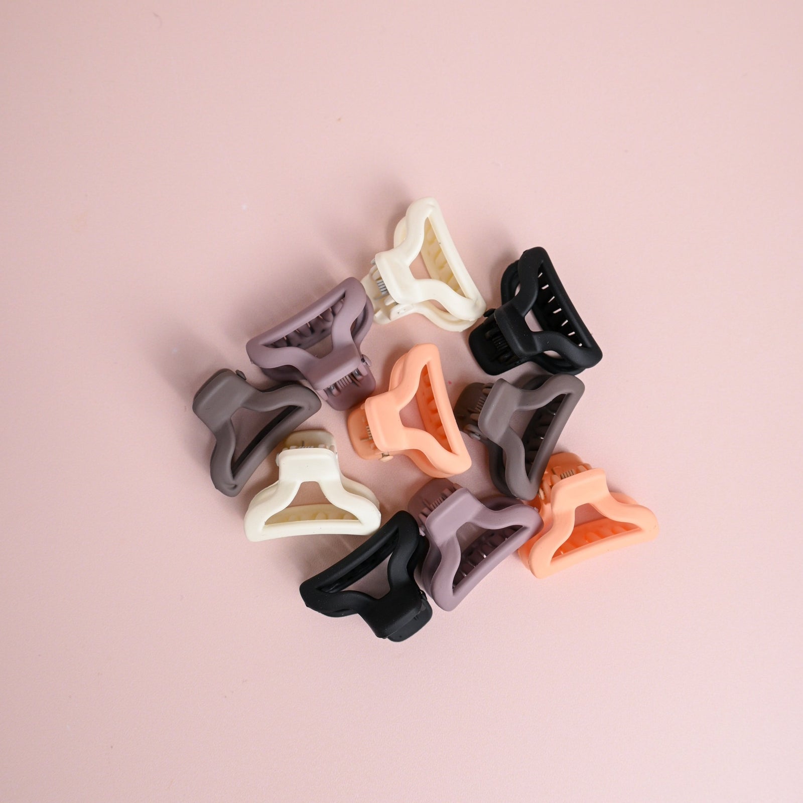 Nude Petite Hair Claw Clips