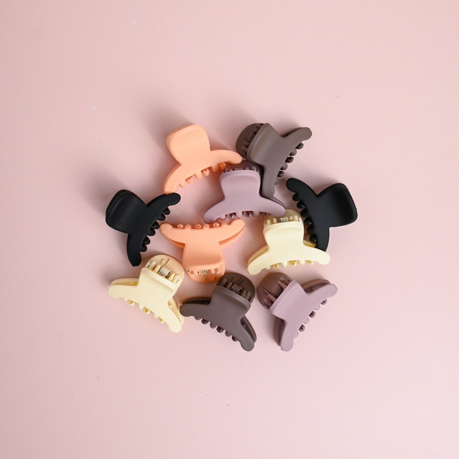 Nude Petite Hair Claw Clips