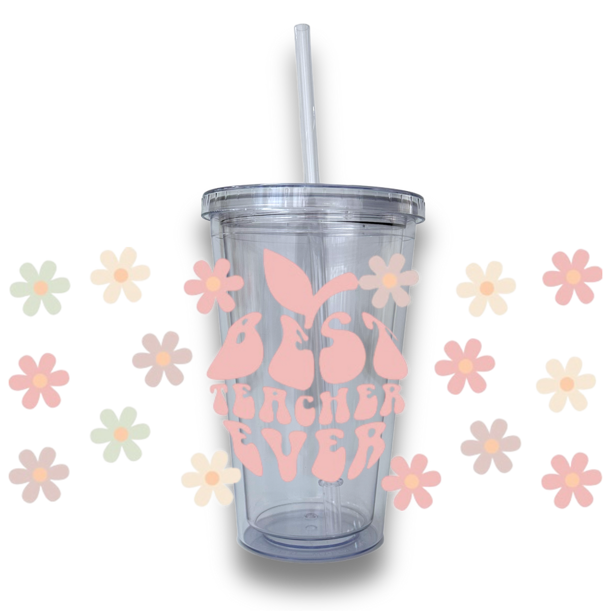 Best Teacher Ever Plastic or Glass Tumbler