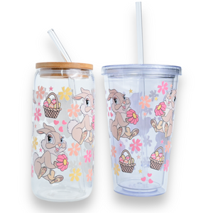 Miss Bunny Plastic or Glass Tumbler