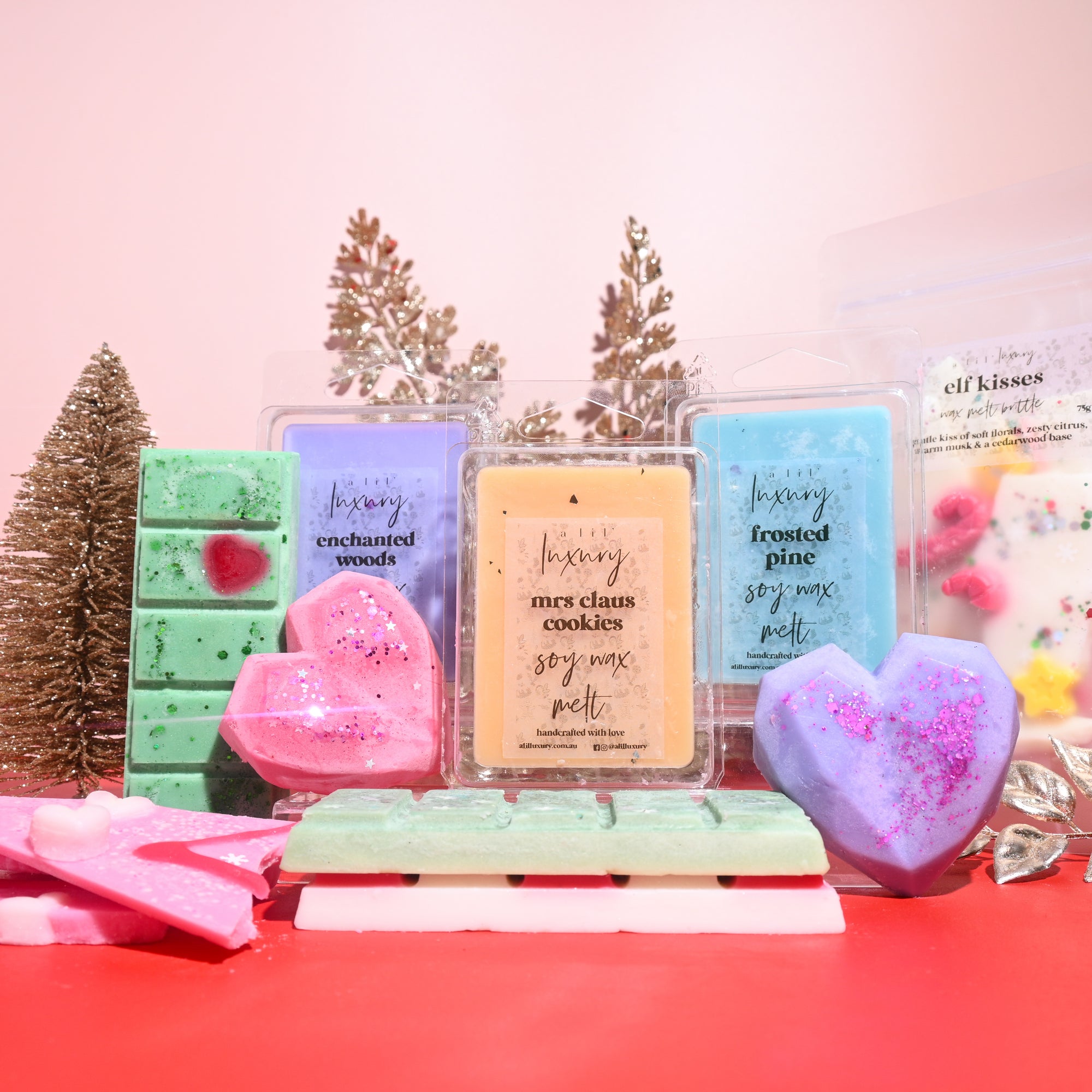 Heart Soy Wax Melt Christmas Edition