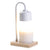 White and Wood Arched Lamp Candle Warmer