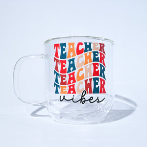 Teacher Edition Double Wall Glass Mug