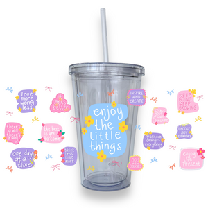 Affirmations Drinking Tumbler - A Lil Luxury