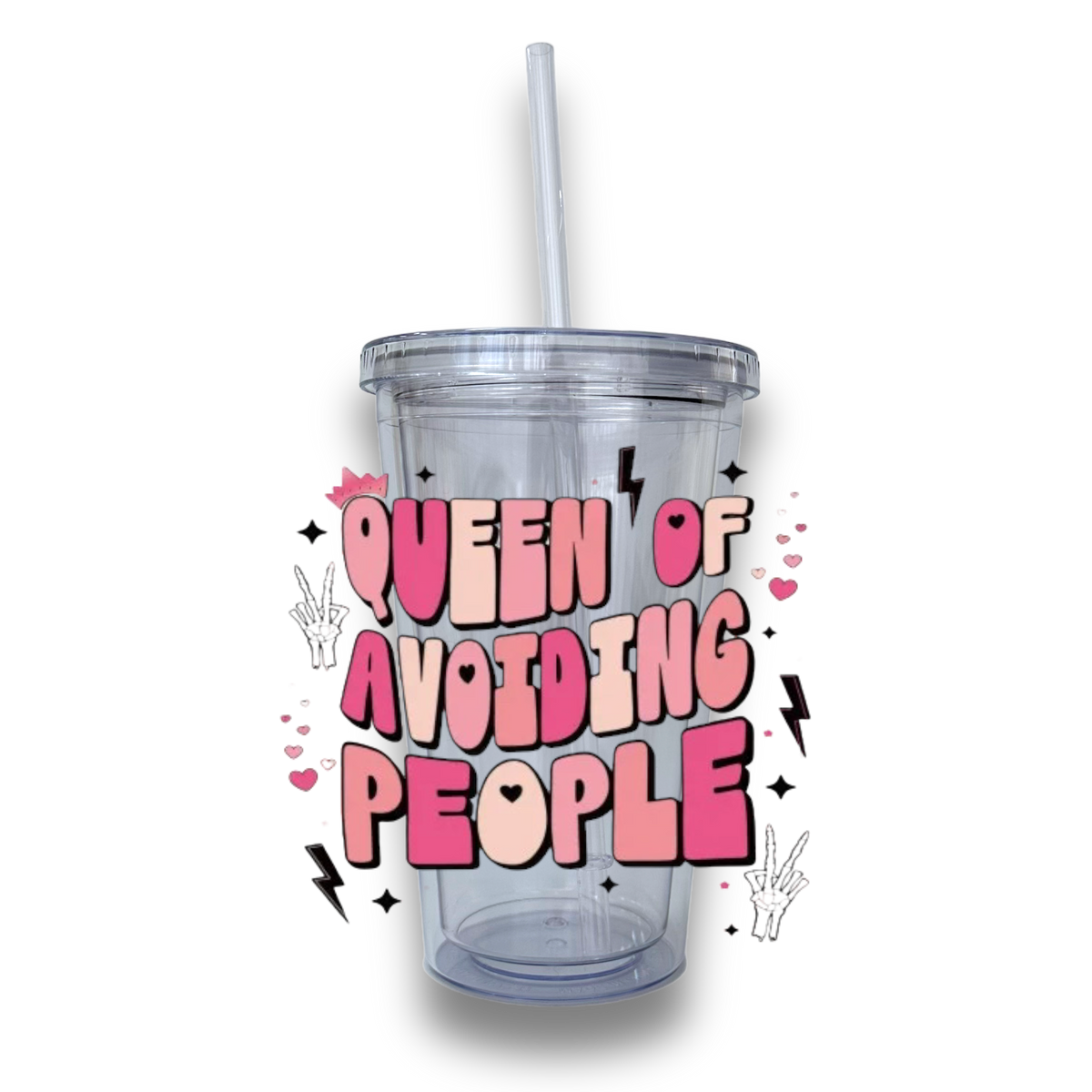 Antisocial Plastic Drinking Tumbler - A Lil Luxury