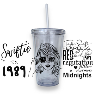 Swiftie Plastic or Glass Tumbler