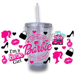 Barbie Plastic Tumbler - A Lil Luxury