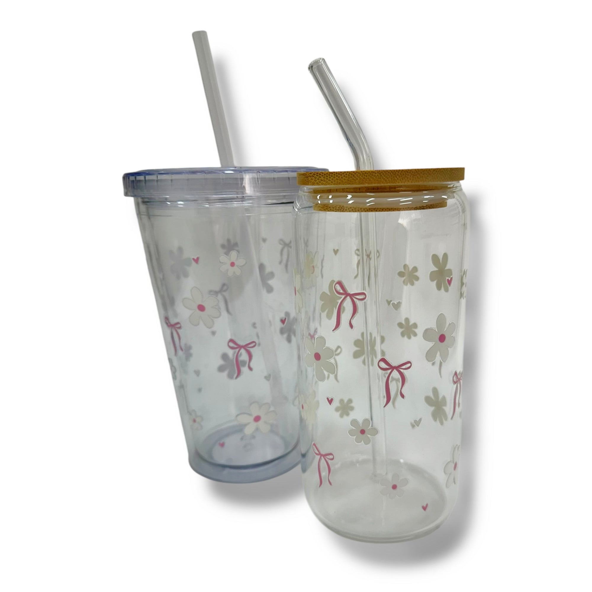 Bow and Daisy Design Drinking Tumbler - A Lil Luxury