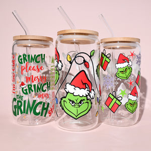 Grinch Quote Plastic or Glass Tumbler