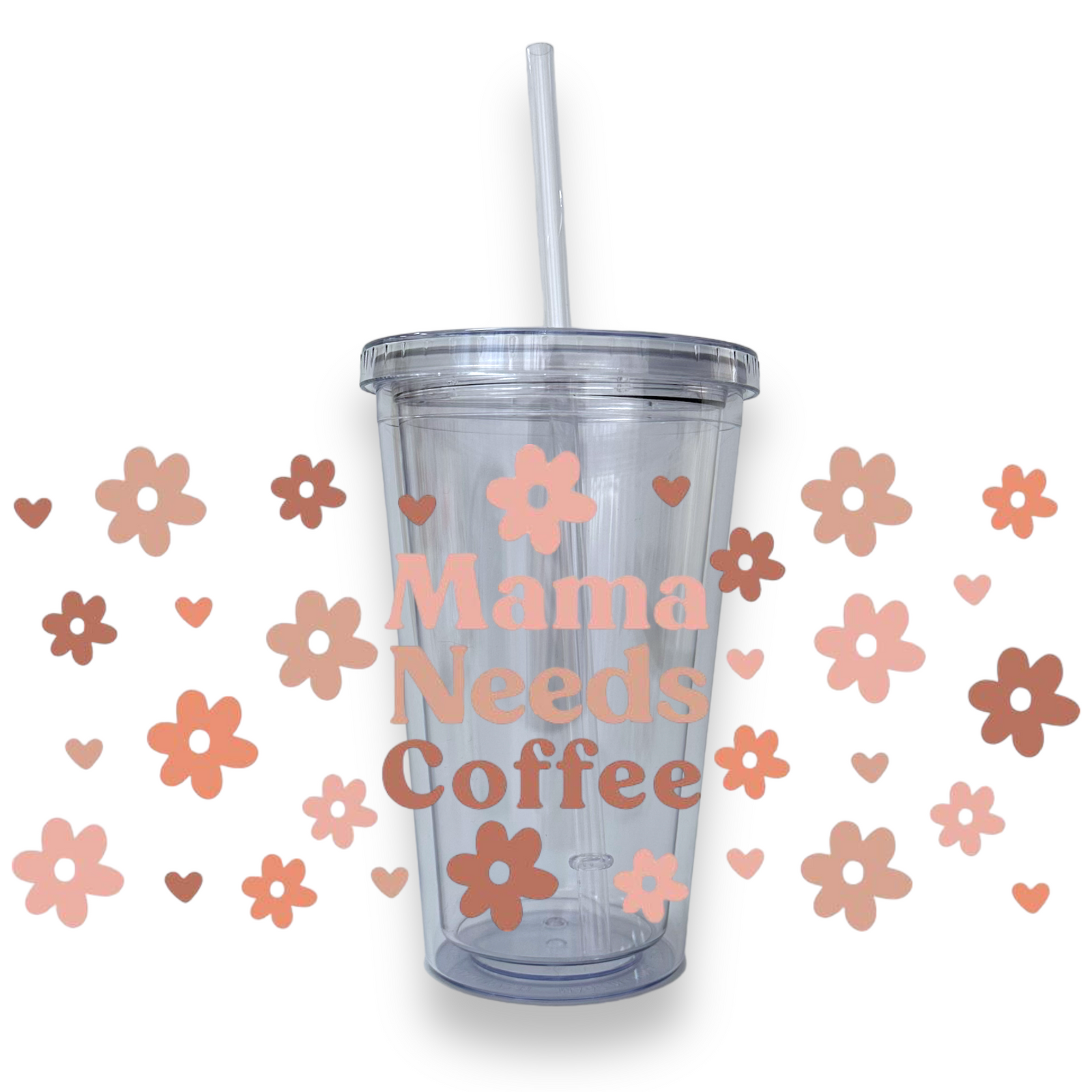 Mama Needs Coffee Plastic Tumbler