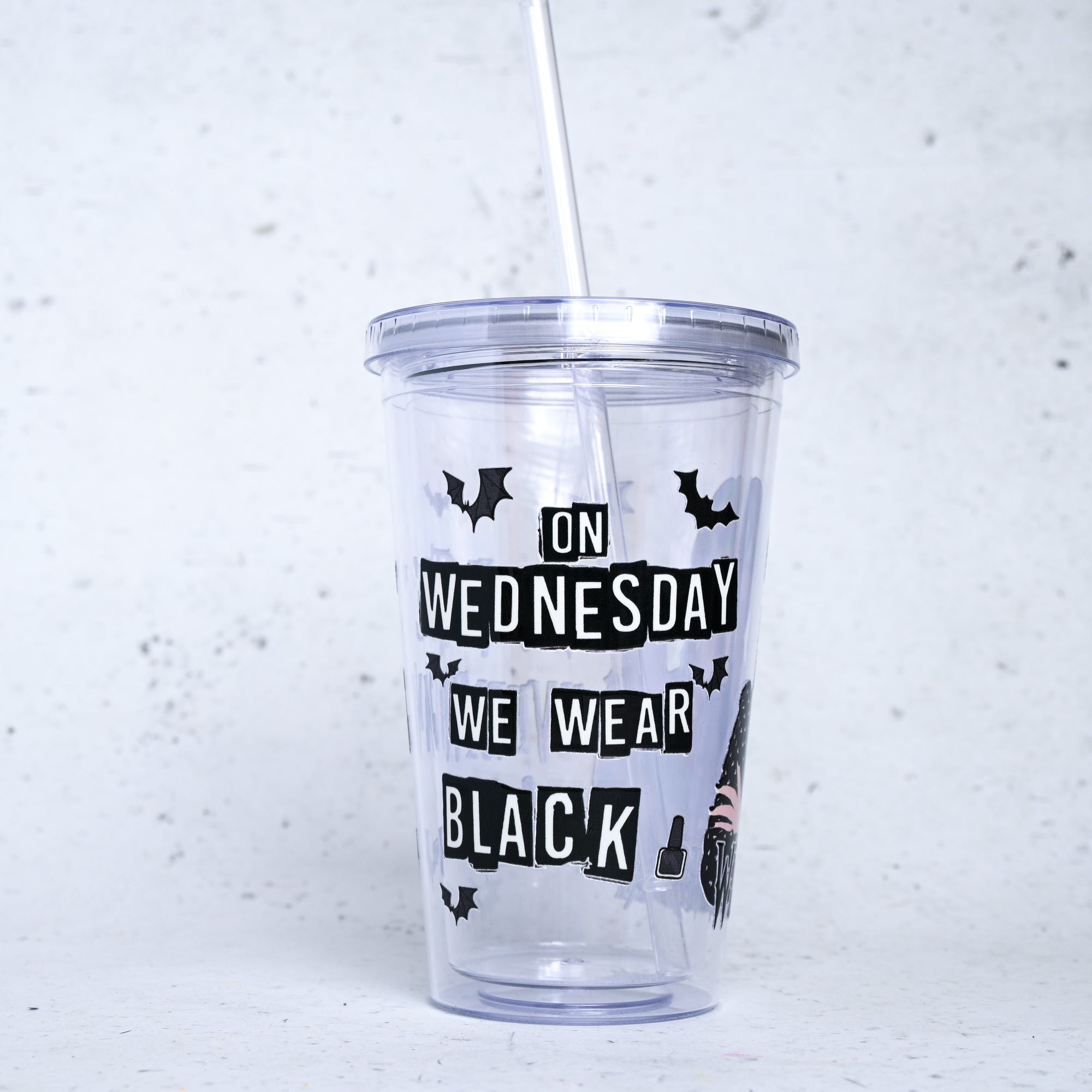Wednesday Plastic or Glass Tumbler