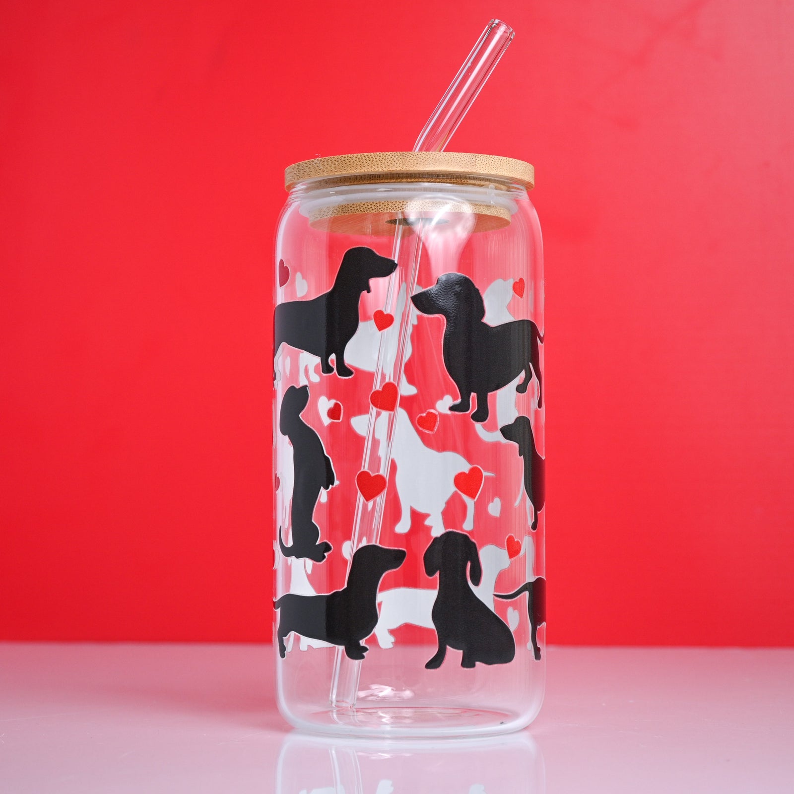 Dachshund Glass Tumbler
