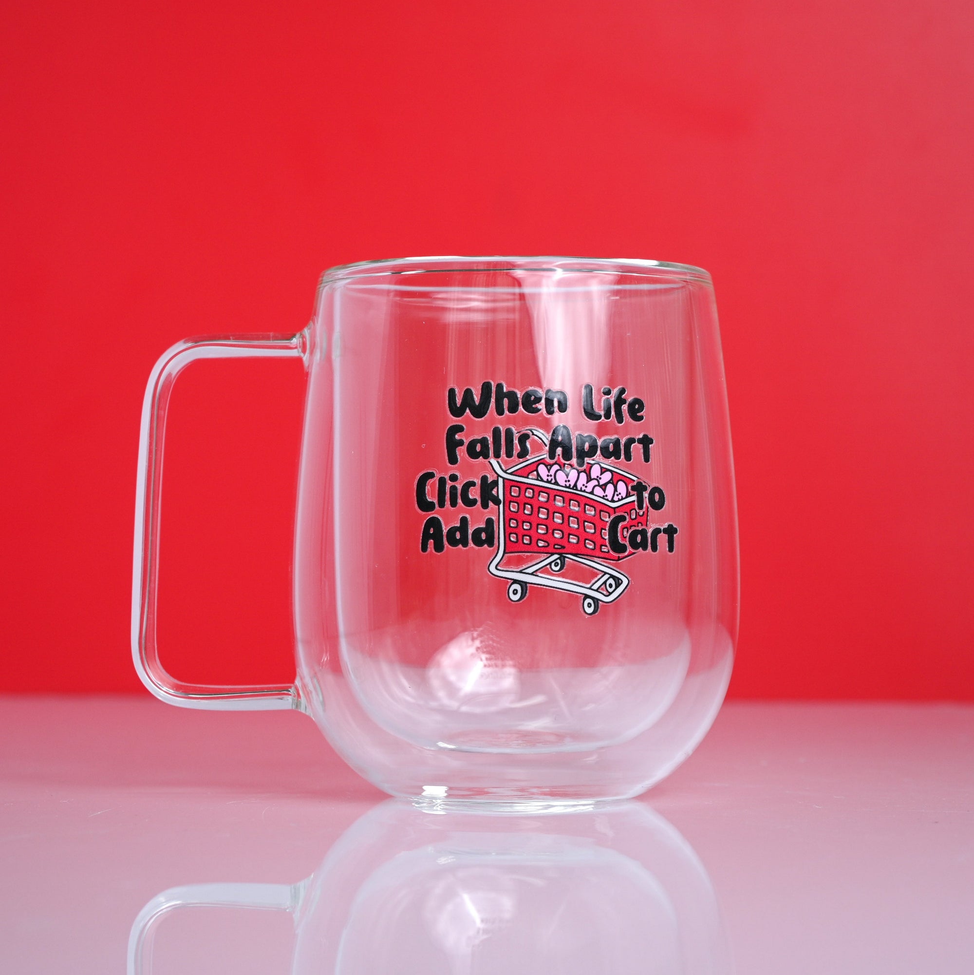 Life Falls Apart Add to Cart Double Wall Glass Mug
