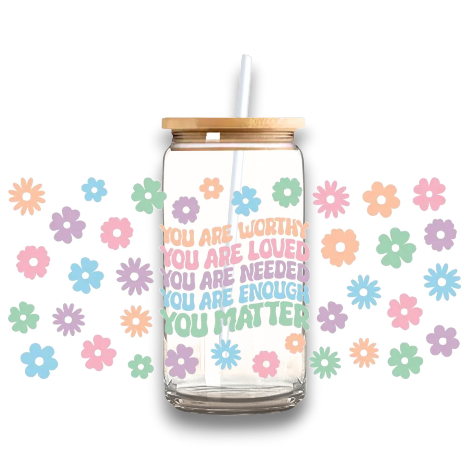 Daily Quote Reminder Glass Tumbler - A lil Luxury