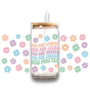 Daily Quote Reminder Glass Tumbler - A lil Luxury