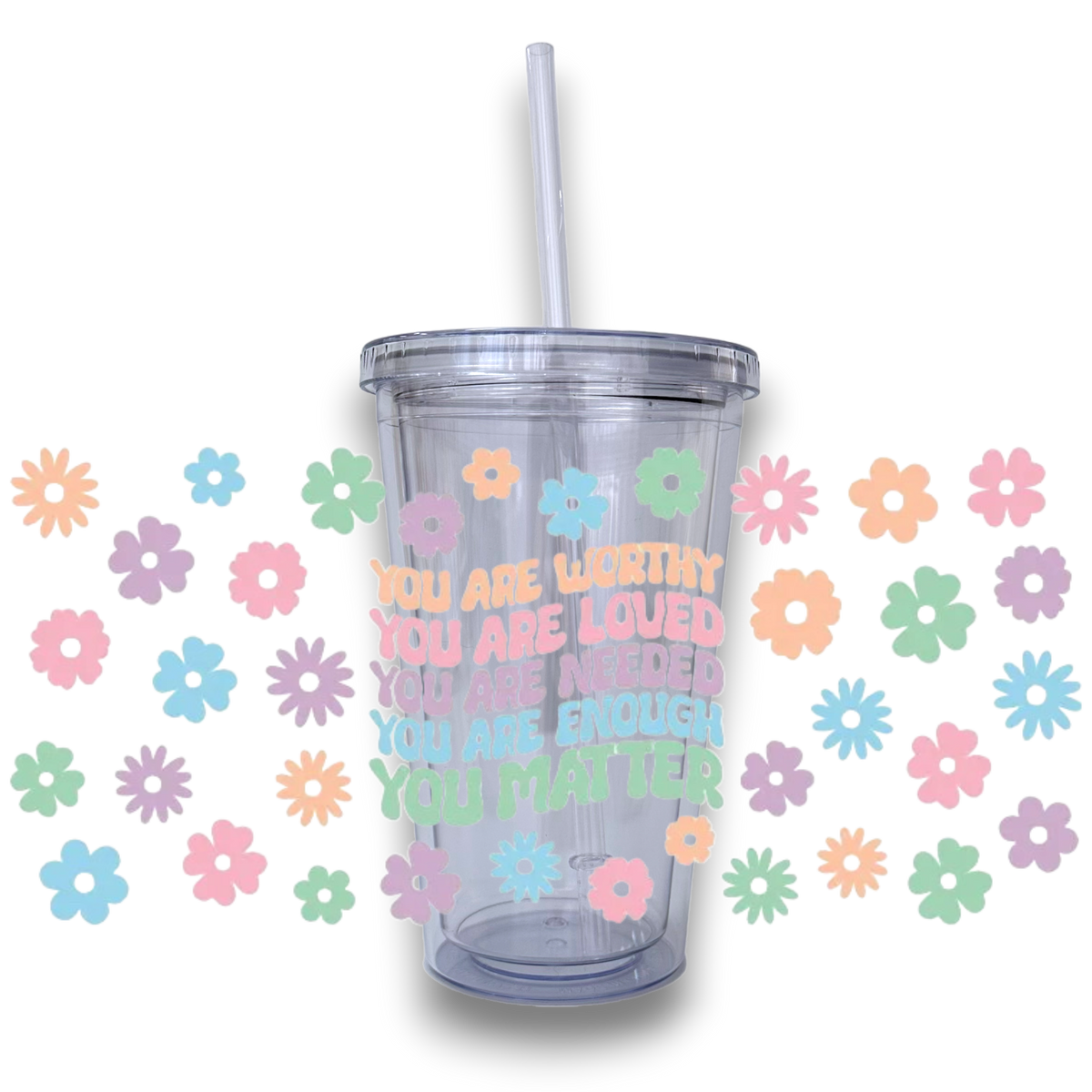 Daily Quote Reminder Plastic Tumbler - A lil Luxury