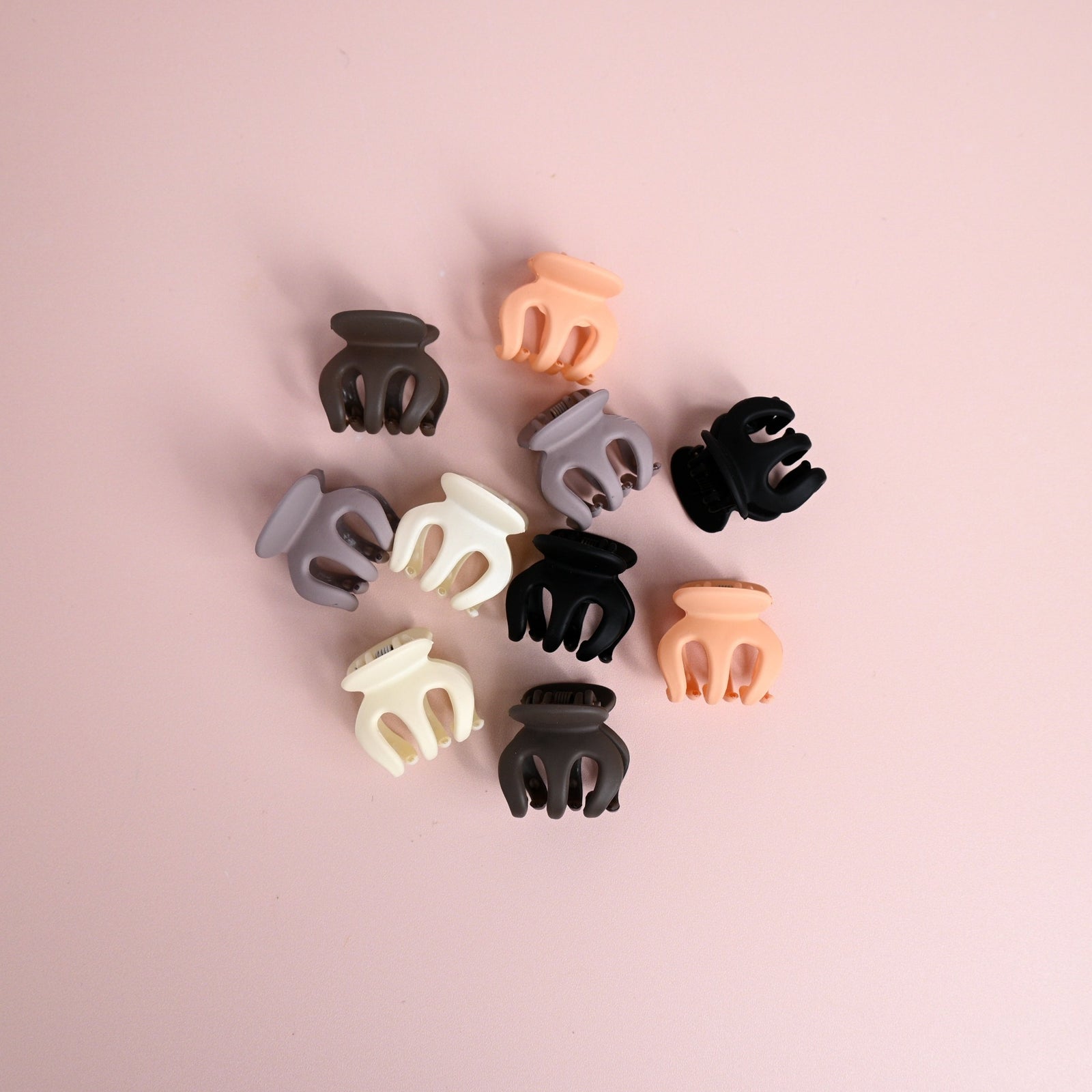Nude Petite Hair Claw Clips