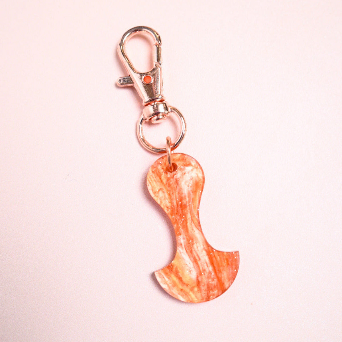 Fire Pearl Trolley Token Keyring - A Lil Luxury