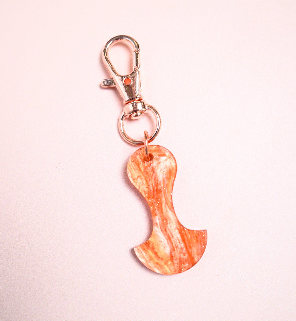 Fire Pearl Trolley Token Keyring - A Lil Luxury