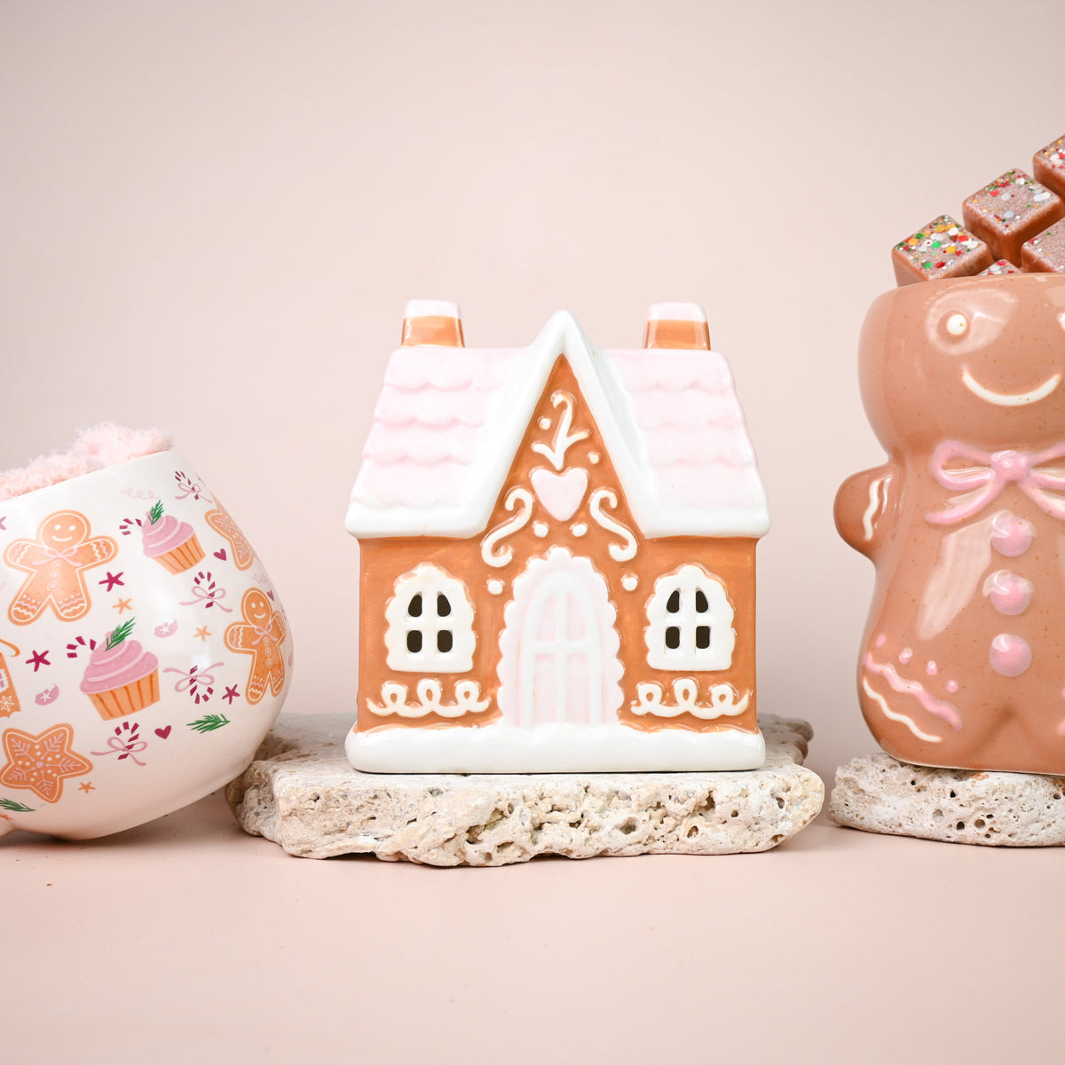 Pink Gingerbread Man Oil Burner