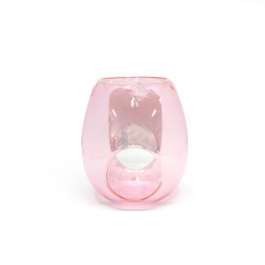 Pink Glass Tealight Warmer
