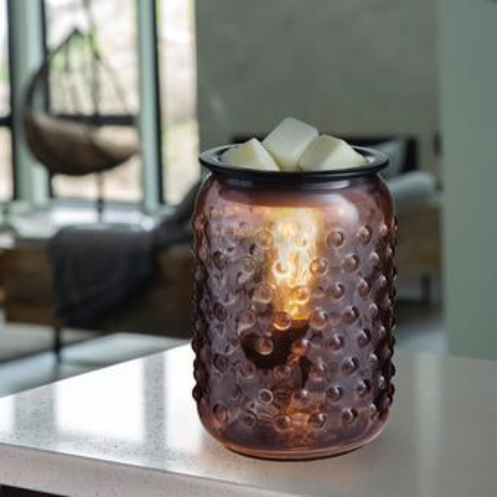 Glass Hobnail Electric Wax Melt Warmer