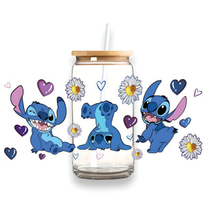 Glass Tumbler - Cheeky Stitch Design