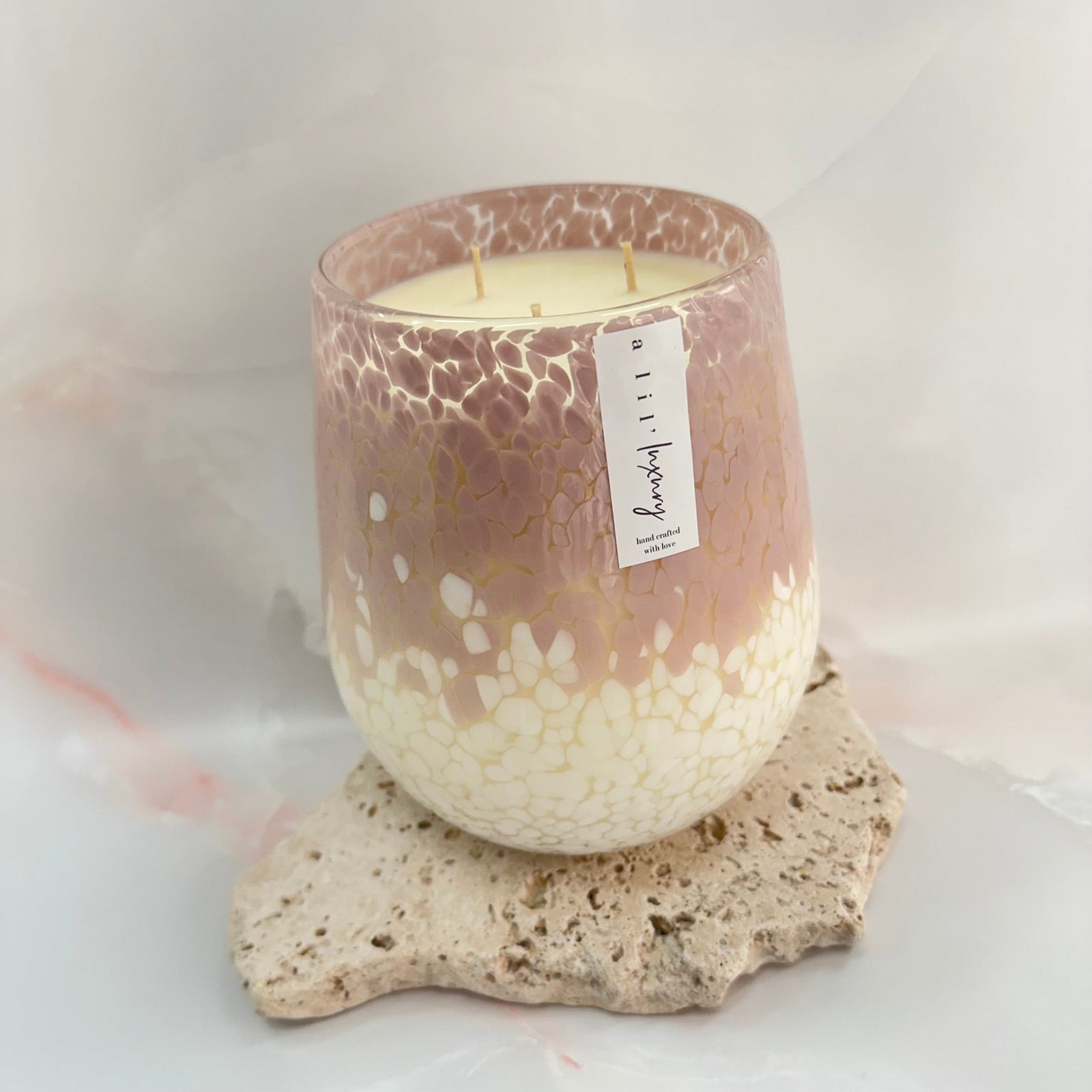 Grande Pink Duotone Candle by A Lil Luxury