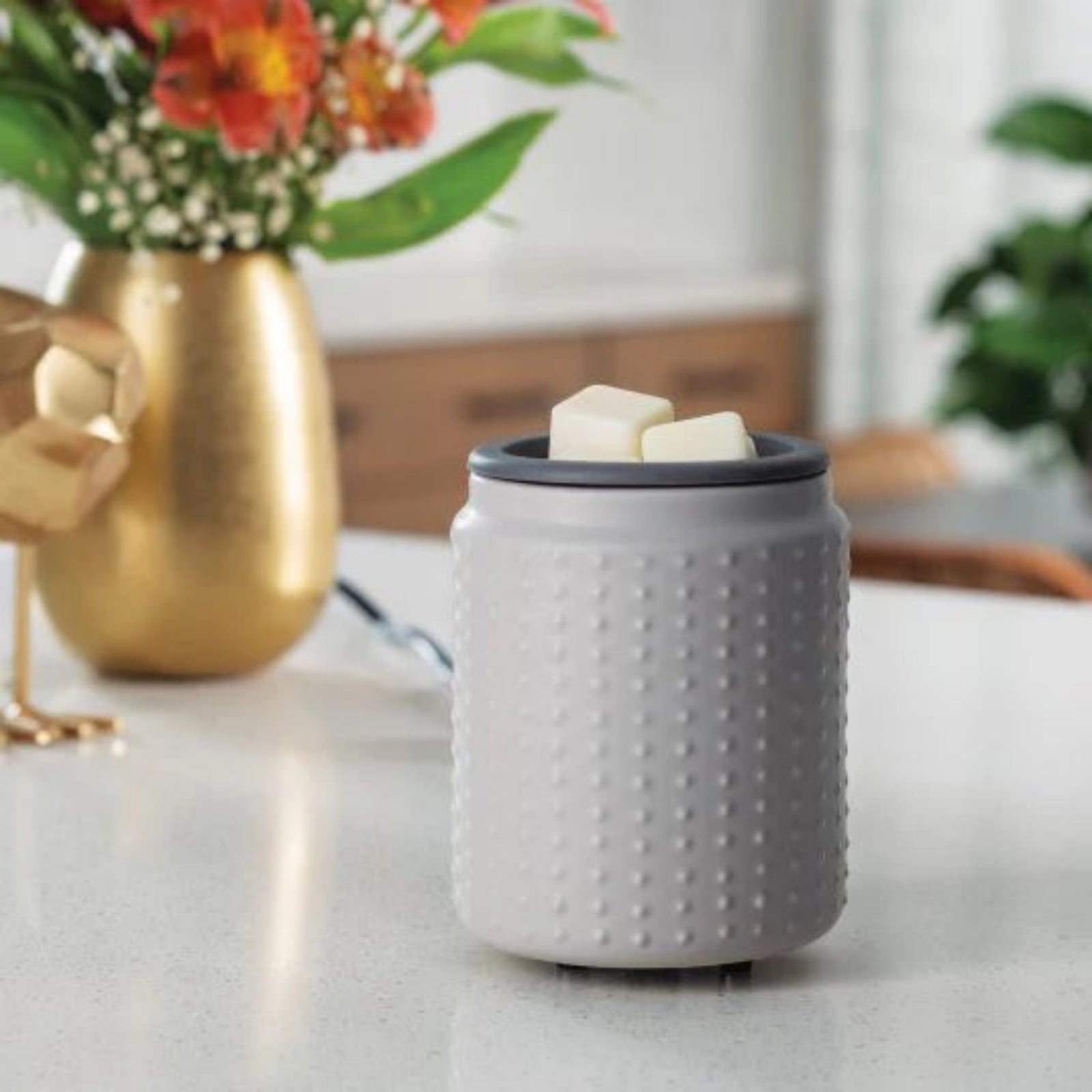 Gray Flip DIsh Wax Melt Warmer