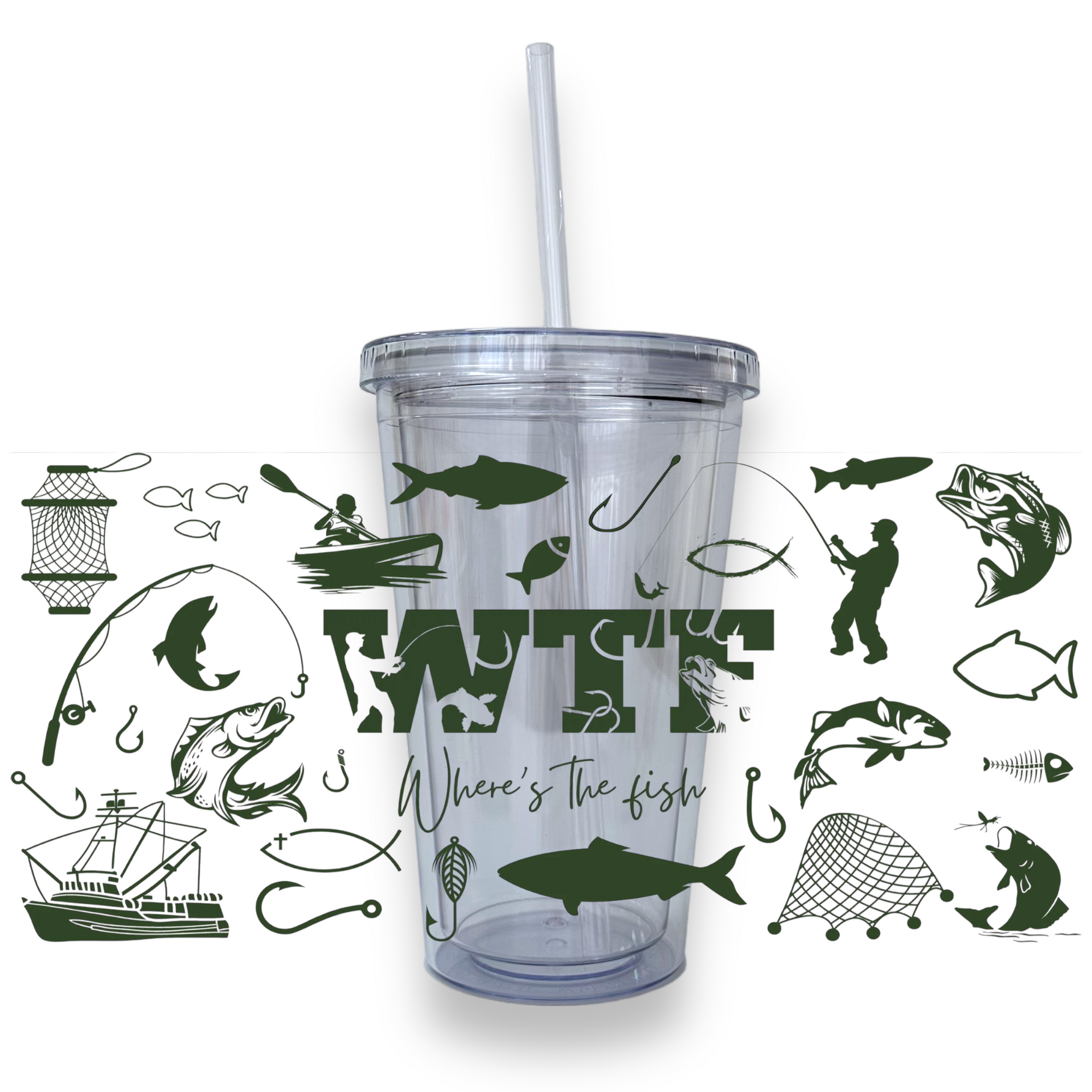 Where Is The Fish Plastic or Glass Tumbler