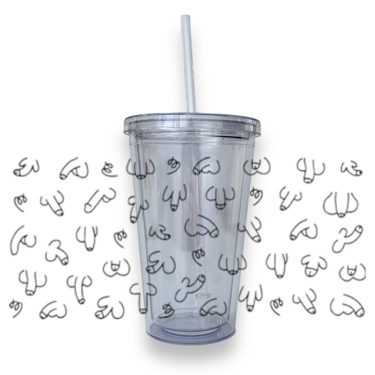 Willy Plastic or Glass Tumbler