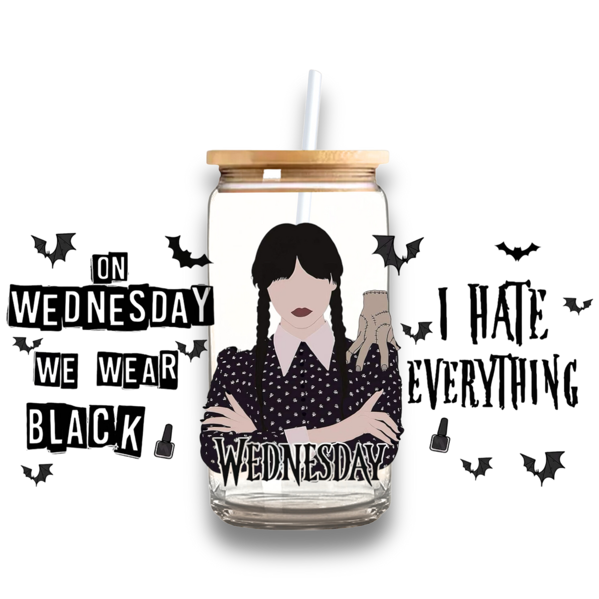 Wednesday Plastic or Glass Tumbler